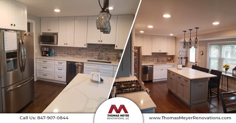Kitchen Remodel Before & After - Kitchen Island with Seating - Thomas Meyer Renovations